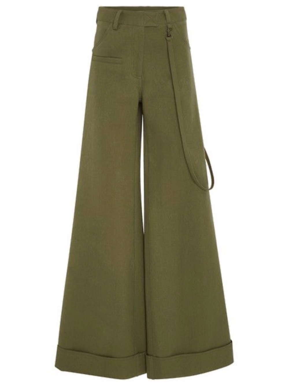 Rosie Assoulin B Boy Wide leg Trouser Army Green
